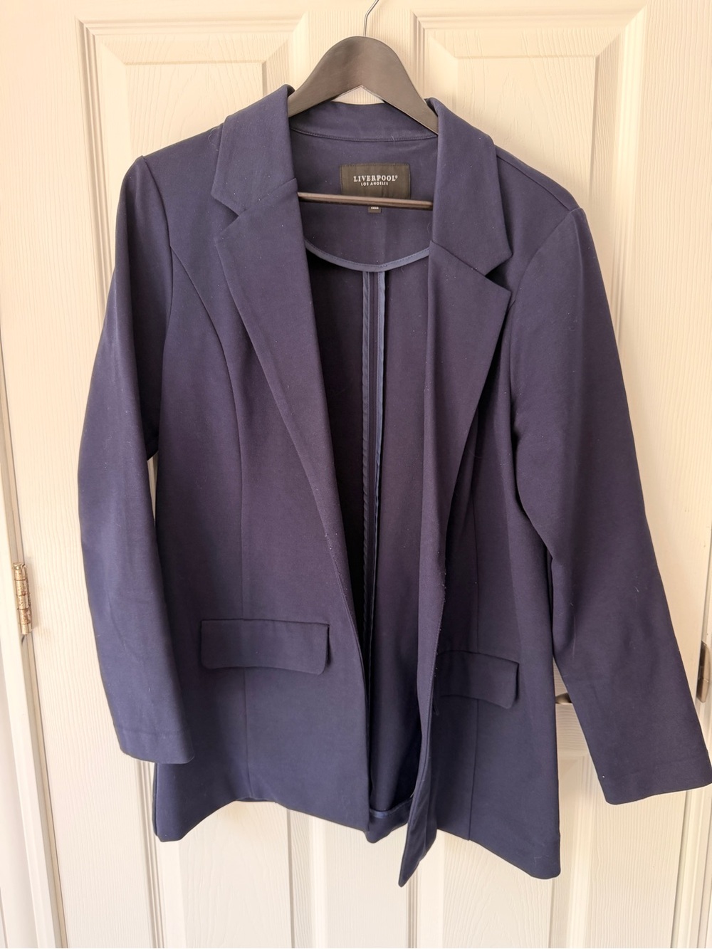 Liverpool Navy Open-Front Blazer and Navy Dress Pants